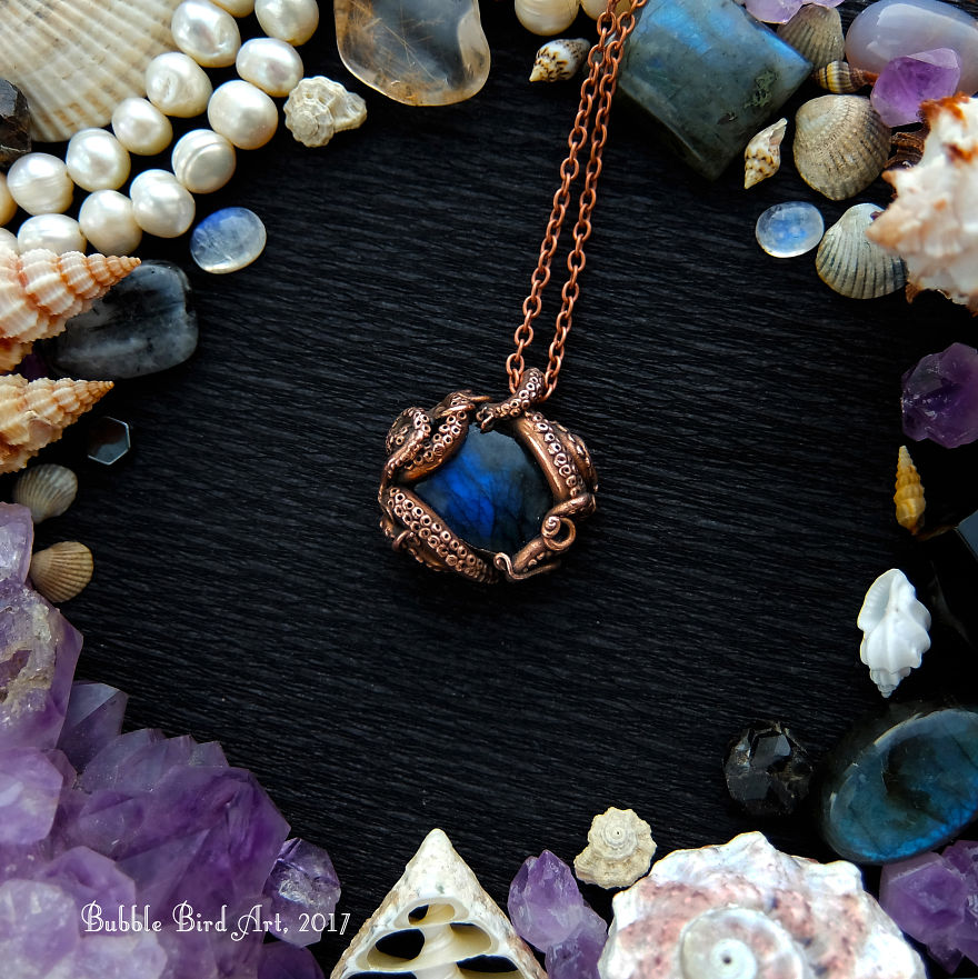 I Make Nature-Inspired Copper Electroformed Jewerly