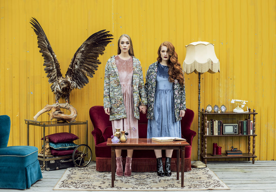 I Made A Fashion Photoshoot , Inspired By Wes Anderson Movies