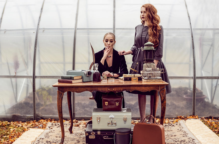 I Made A Fashion Photoshoot , Inspired By Wes Anderson Movies