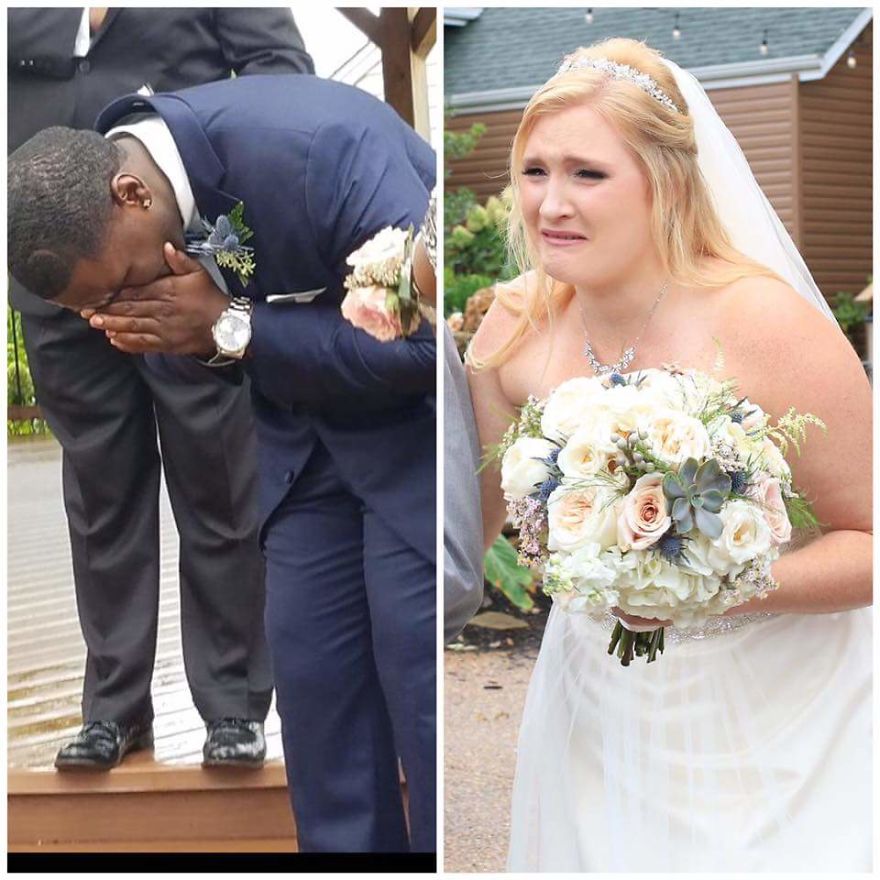 Groom's Heartfelt Reaction As He Sees His Beautiful Bride For The First Time!
