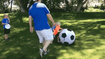 Dad Pisses Off His Little Boy With A Soccer Ball