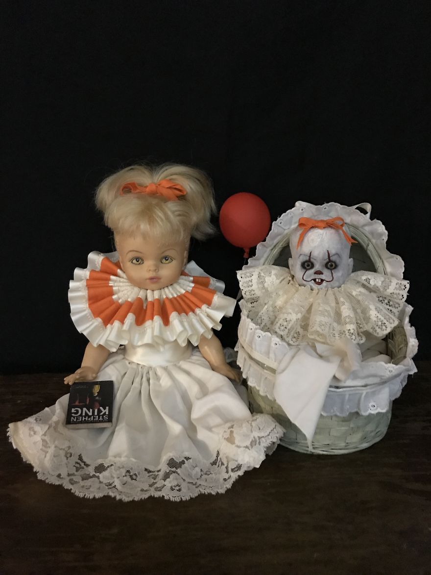 creepy dolls halloween decor