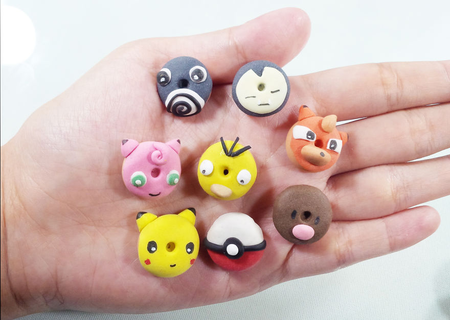 I Made Pokemon Donut Charm Out Of Clay