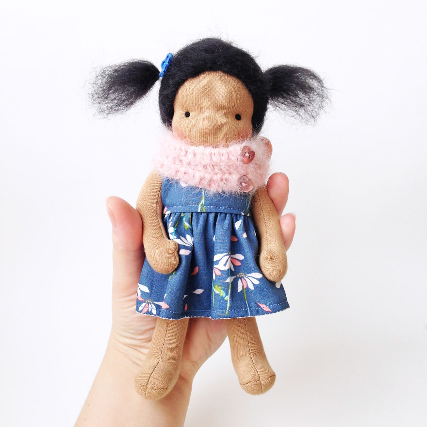 This Waldorf Doll Is So Small, She Can Fit In Your Pocket