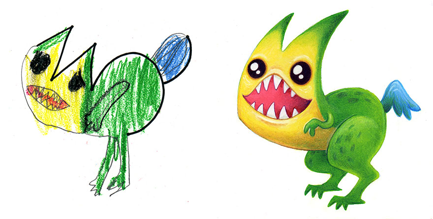 I Spent The Summer Drawing 150 Pieces Of Monster Art Based On Designs Submitted By Kids