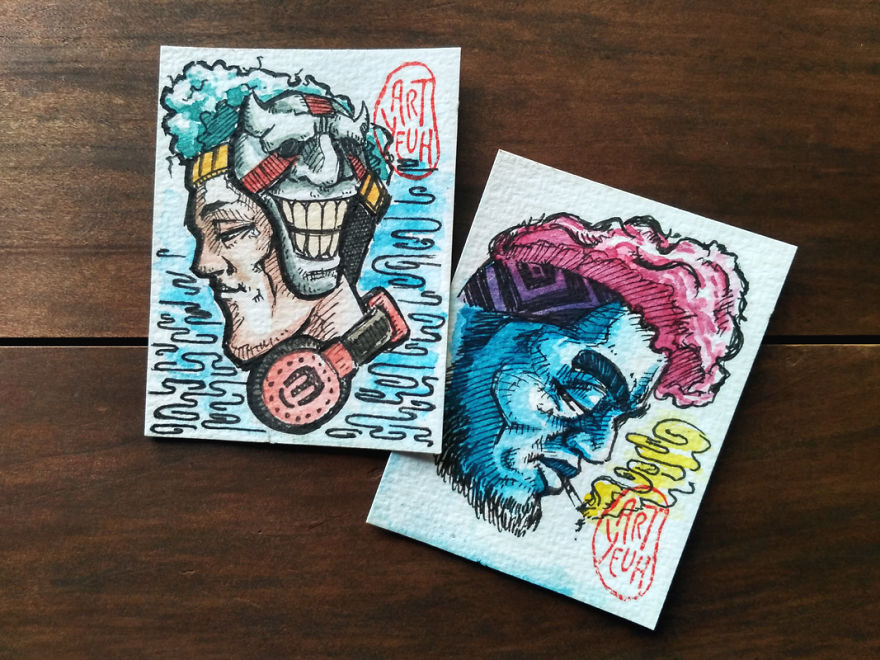 I Made Small Artworks To Overcome Blank Page Syndrome