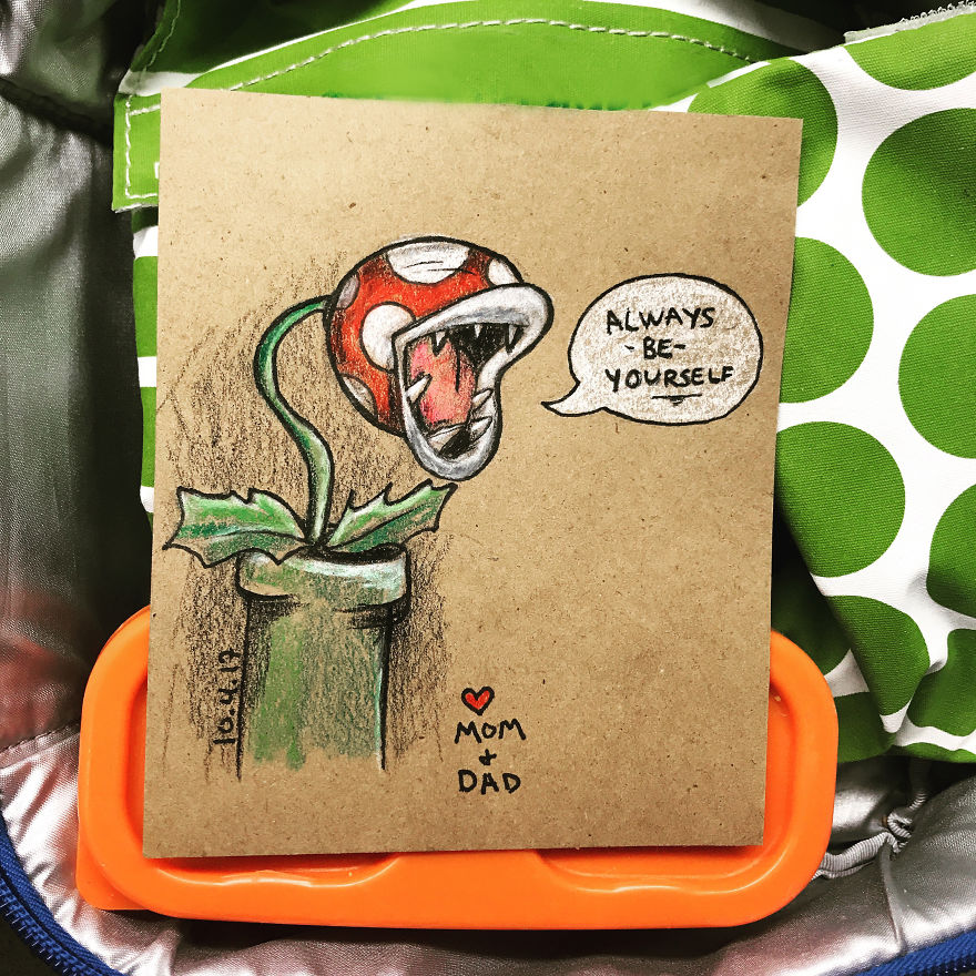 I Make Lunchbox Doodles For My Son Everyday For School. Here Is The First 12 Days!