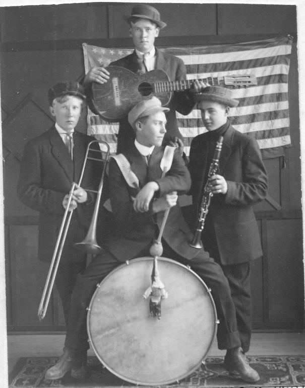 My Grandpa As Drummer In A 4-Man Band