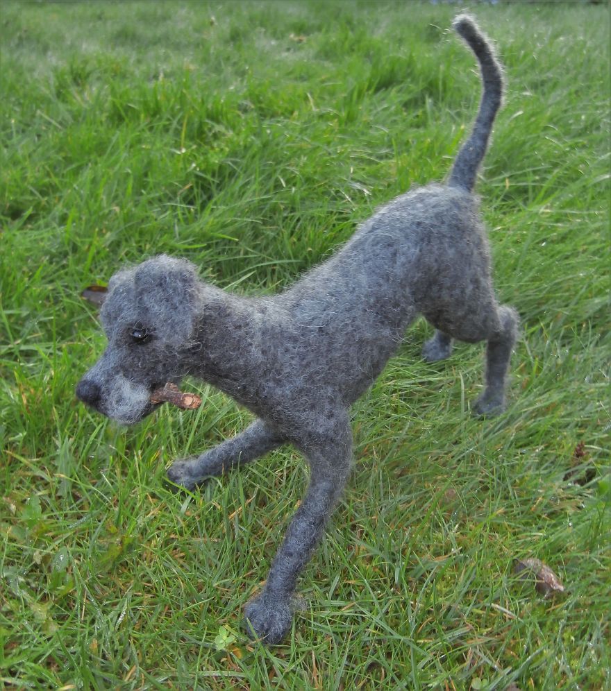 Needle Felt Puppy That Wants To Play By Moonbrush Wood Studios