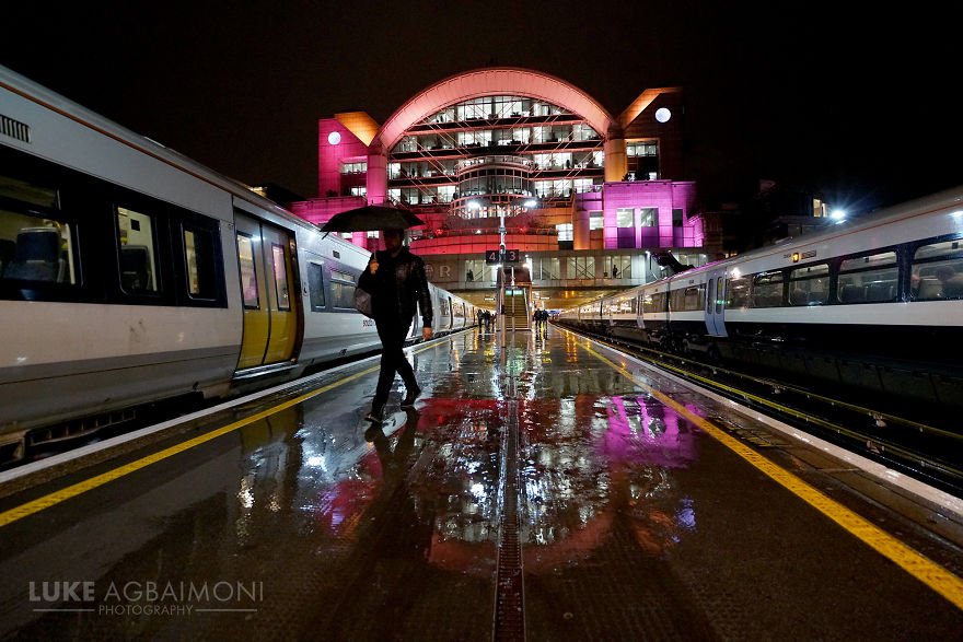 Charing Cross Station - Rainy Reflection