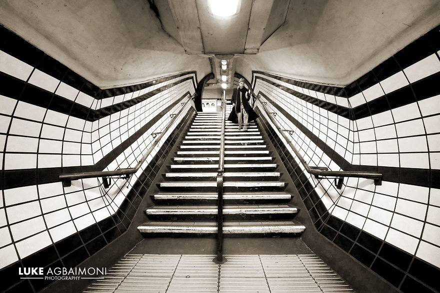 Goodge Street Station - Stairway Symmetry
