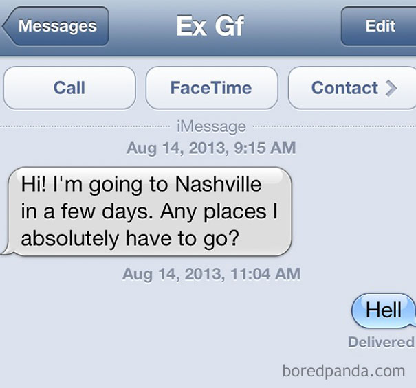 87 Of The Most Brutal Responses To Ex Texts | Bored Panda