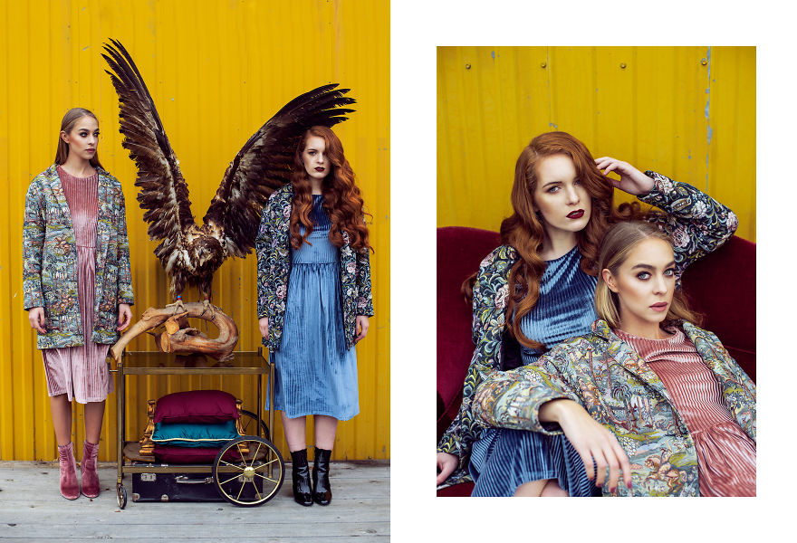 I Made A Fashion Photoshoot , Inspired By Wes Anderson Movies