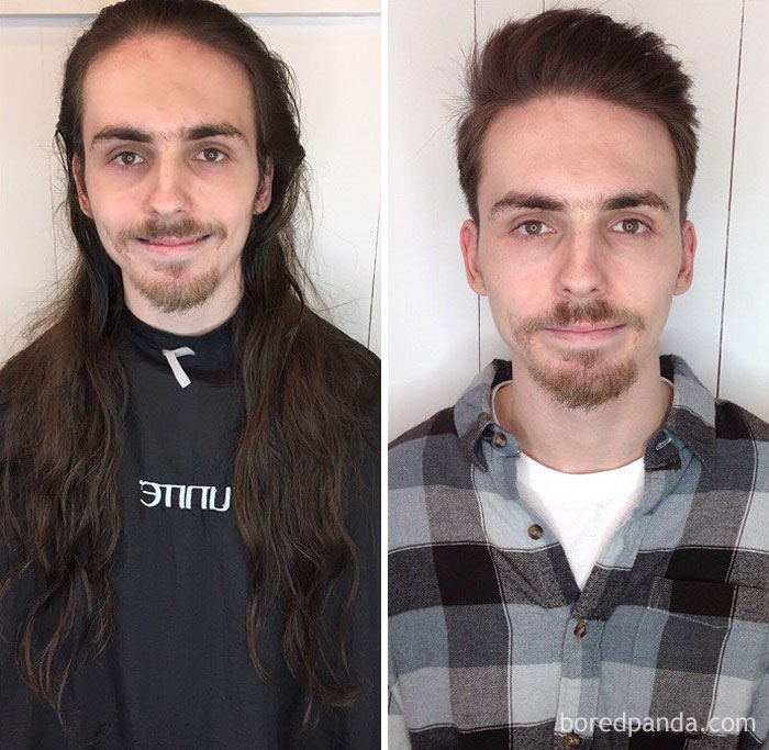 134 Incredible Photos Before And After A Haircut Prove A Good Barber Is Like A Plastic Surgeon Bored Panda
