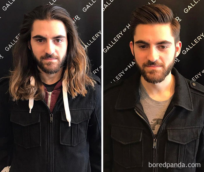 Before And After Haircut