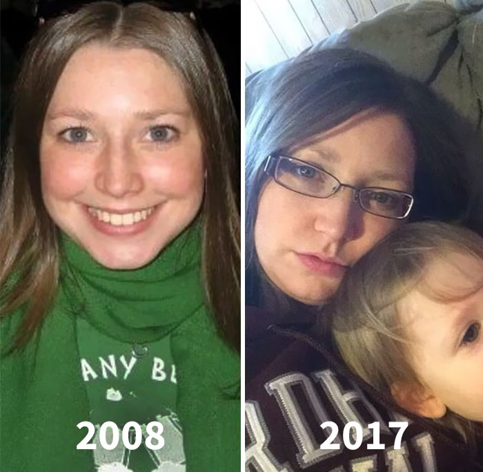 Before-After-Photo-Having-Children-Dad-And-Buried-Got-Toddlered