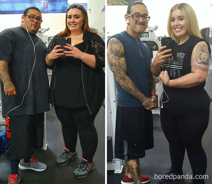 We Began Our Weightloss Journey April 15, 2015. Through Diet And Exercise, We've Lost A Combined 290 Pounds