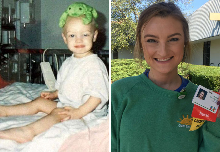 Girl Who Beat Cancer Twice Returns To The Same Hospital 20 Years Later, But This Time As A Nurse