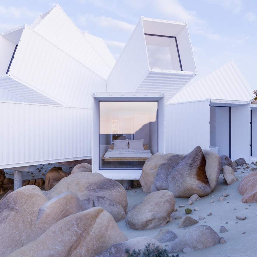 Este arquitecto diseñó una casa usando contenedores de carga, y es tan genial por dentro como por fuera