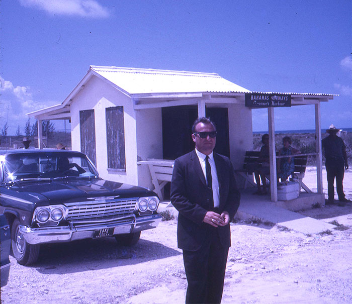 My Dad, The Fbi Agent, At A Bahamas Airport, Late 1960s
