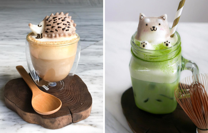 17-Year-Old Creates 3D Latte Art And It’s Too Cute To Drink