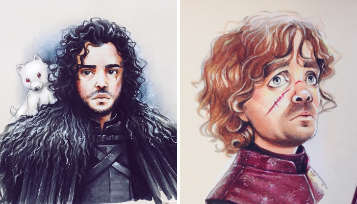 I Draw Cartoon Versions Of Game Of Thrones Characters