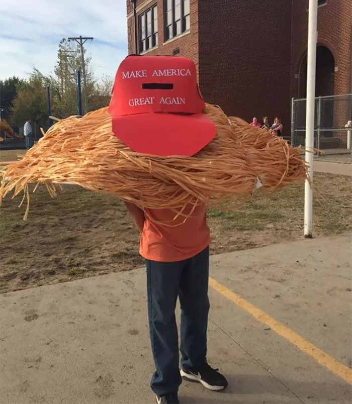 This Kid's Costume Of Donald Trump's Hair Is Halloween Goals