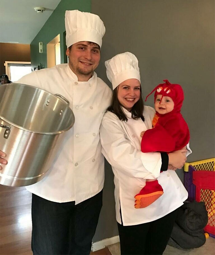 It's Subtle, But My Friend Has The Most Twisted Family Costume I've Ever Seen