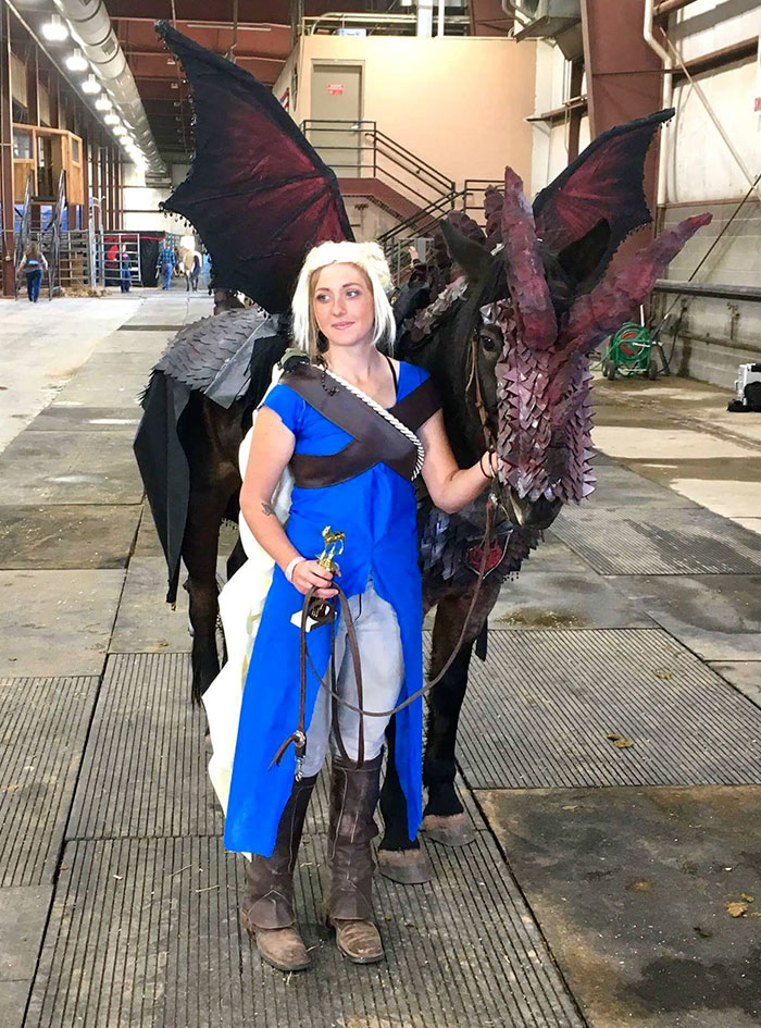 My Halloween Costume This Year. My Horse And I As Daenerys And Drogon