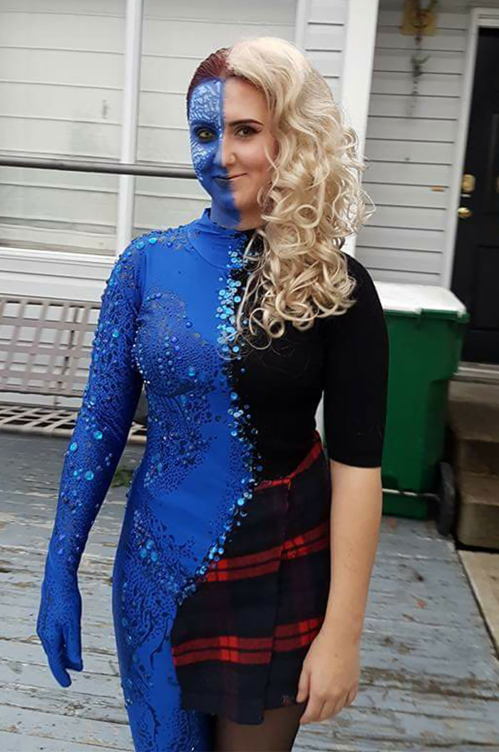 I Was Transforming Mystique For Halloween
