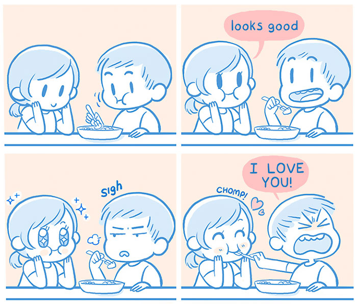 Girlfriend Illustrates Everyday Life With Her Boyfriend And A Puppy In 20 Adorable Comics