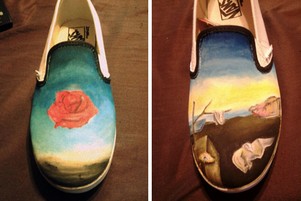 This Are My Salvador Dali Vans, Made By My Boyfriend For Me On Valentine's