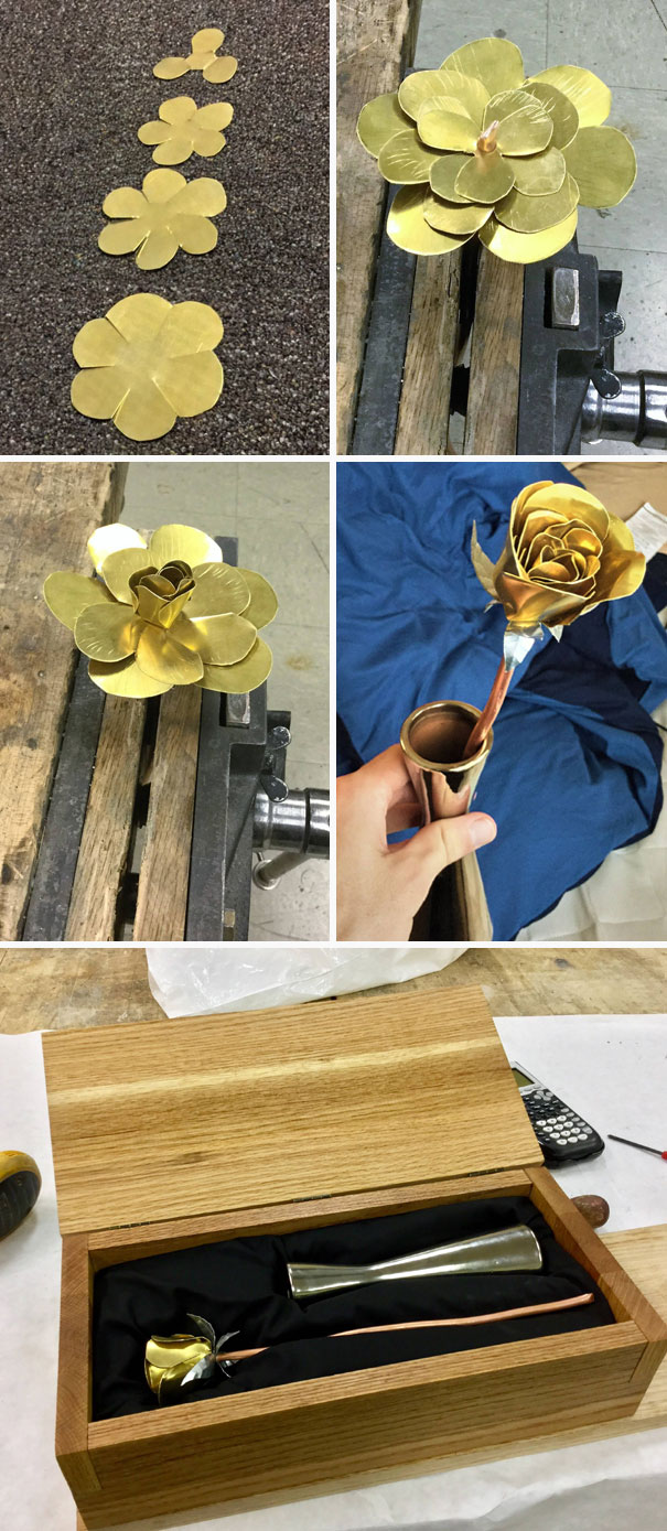 I Made My Girlfriend A "Gold" Rose