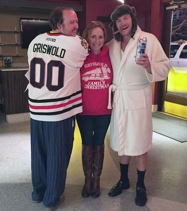 Last Night Our Local Theatre Showed Christmas Vacation. Me And My Parents Were The Only Ones Who Dressed Up