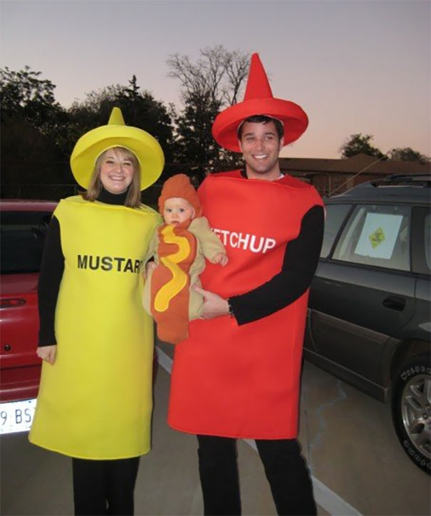 Mustard, Ketchup And Hotdog Baby