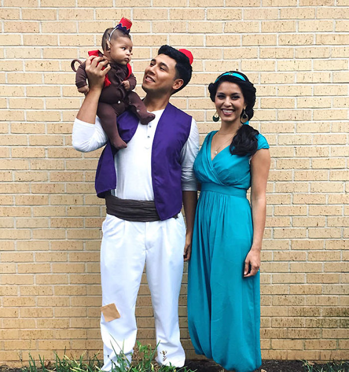 Aladdin, Jasmine y Abu