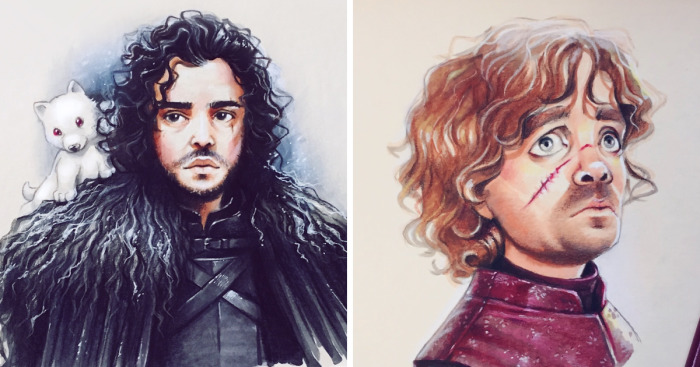 I Draw Cartoon Versions Of Game Of Thrones Characters | Bored Panda
