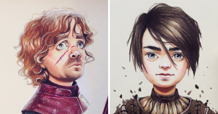 I Draw Cartoon Versions Of Game Of Thrones Characters | Bored Panda