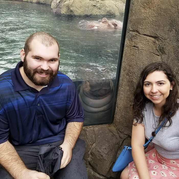 Fiona The Hippo Photobombs Couple’s Engagement Pics, And Now They’re So Much Better