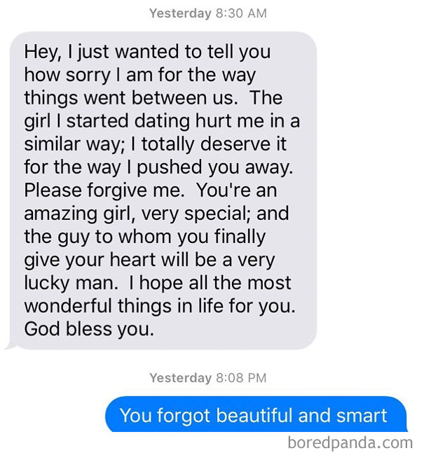 crazy ex boyfriend texts