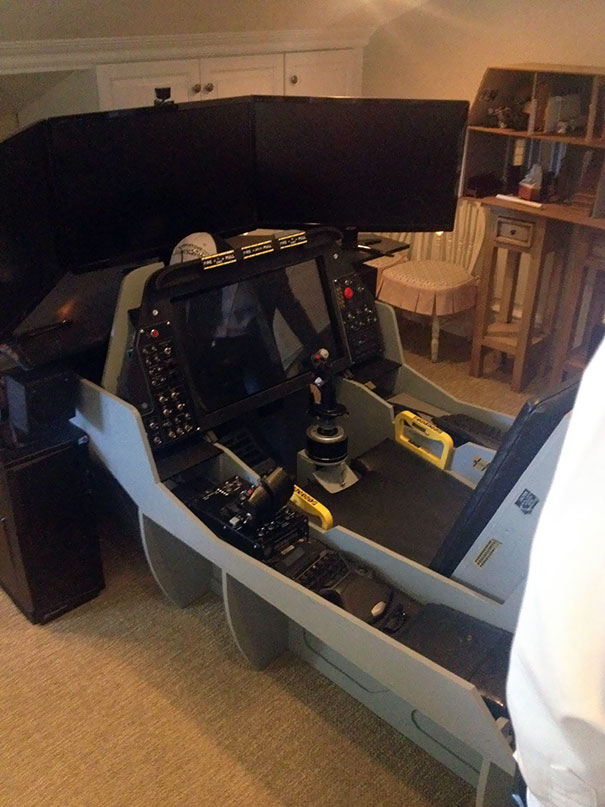 My Uncle Takes His Flight Sim Very Seriously