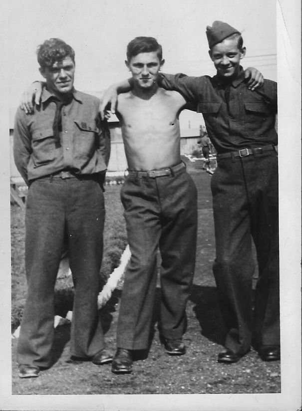 My Grandfather (Center) And Buddies In The Wpa, Ca 1936