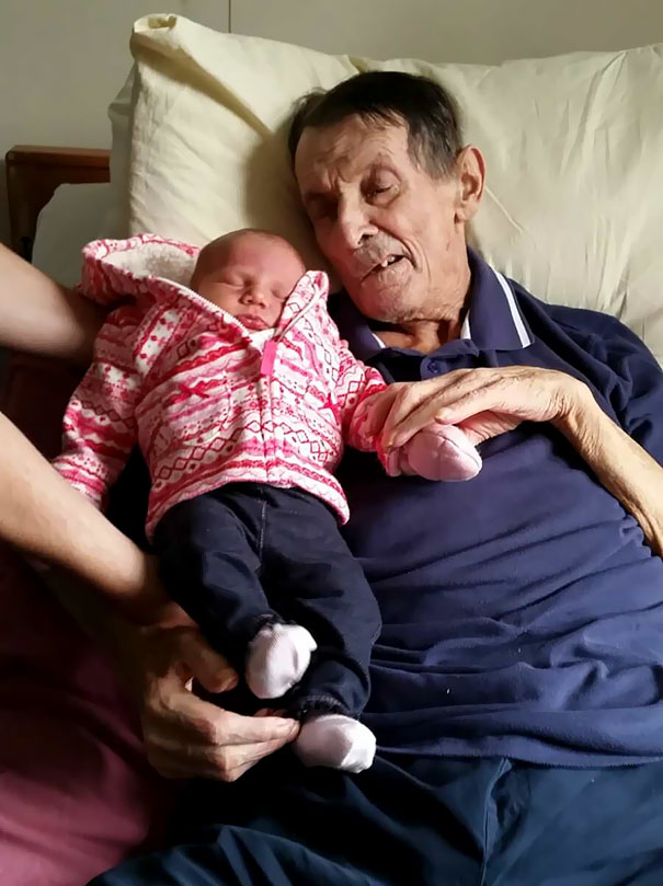 My Grandad Kept His Promise To Meet His Great-Granddaughter