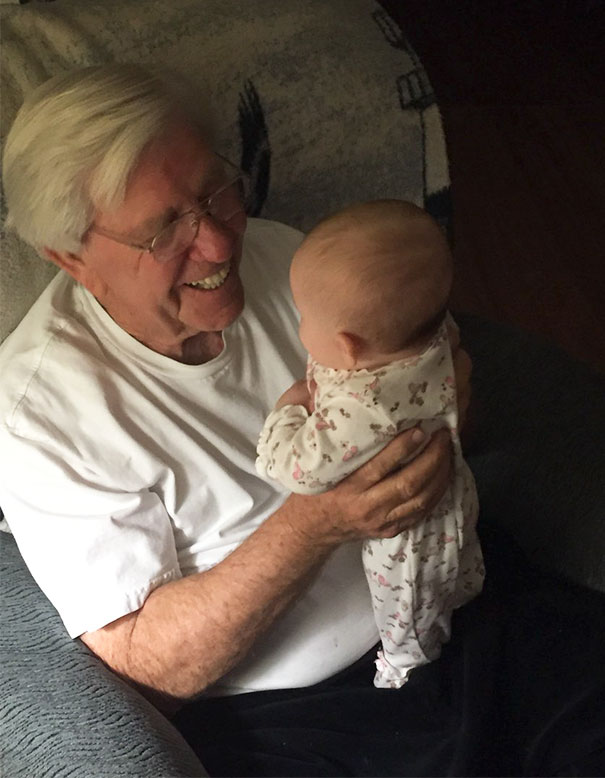 Taya Meeting Her Great-Grandpa For The First Time