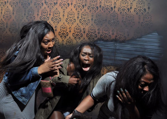 100 Hysterical Moments When People Got Scared To Death At A Haunted House, Caught By A Secret Cam