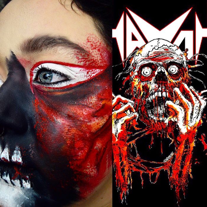 Makeup Artist Uses Favorite Metal Albums For Inspiration