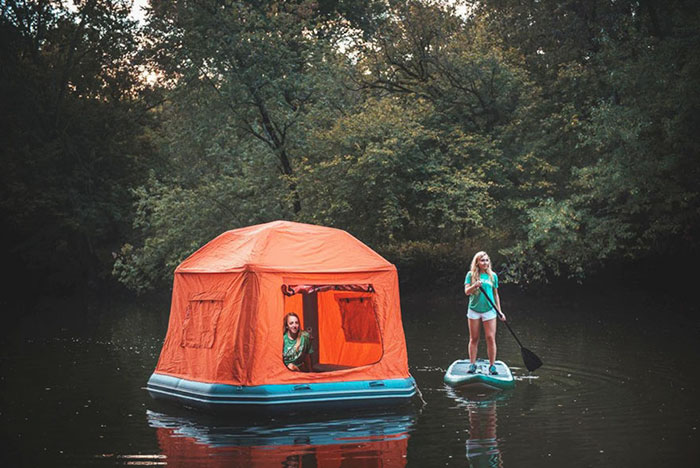 This Floating Tent Is Every Camper’s Dream (Or Nightmare) Come True