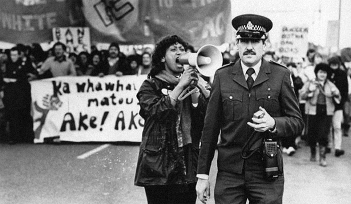 Woman Yelling At A Cop During An Anti-Apartheid Protest, 1981