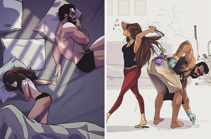 Artist Illustrates Everyday Life With His Wife (21 New Comics)