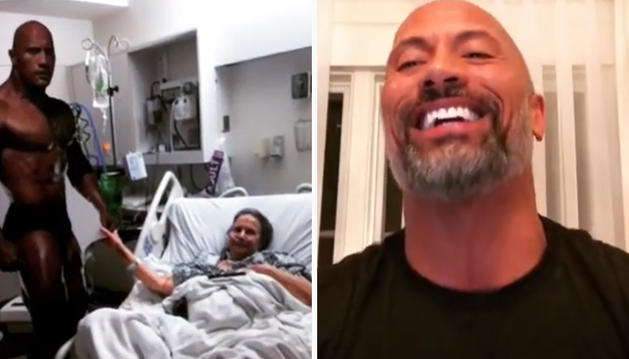 Sick Grandma Brings ‘The Rock’ Cutout To Hospital, And Here’s What He Does When He Finds Out